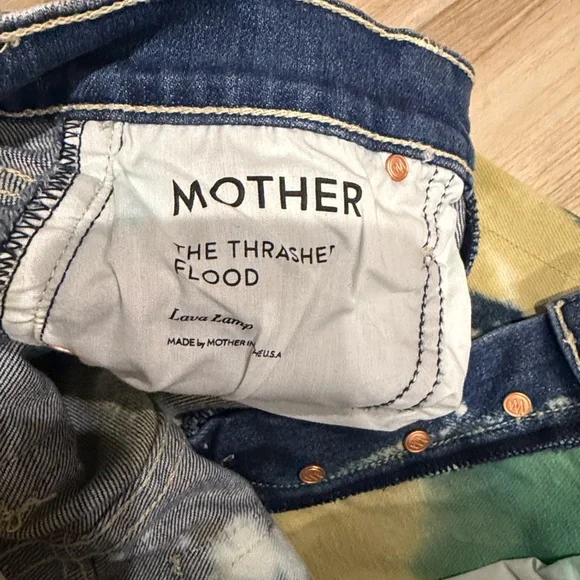 MOTHER SUPERIOR jeans Lava Lamp 24 The Trasher Flood style NEW high waisted - Picture 7 of 16